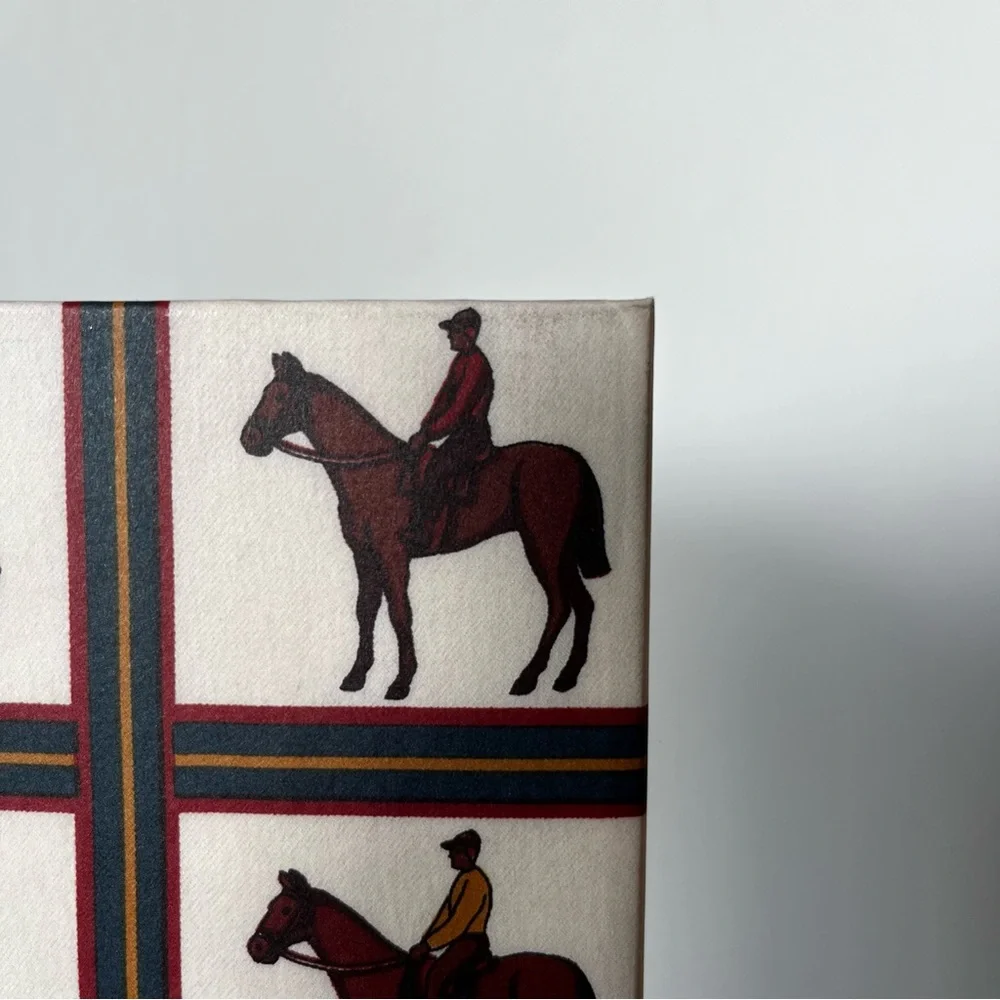 Gucci Boxed Stationery Hardcover Notebook 9 Cards 9 Envelopes Horse Equestrian